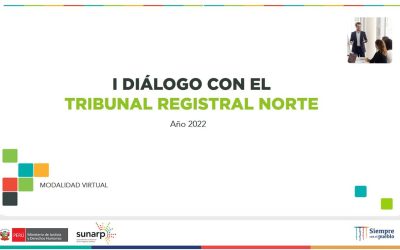 I Diálogo con el Tribunal Registral Norte – Modalidad Virtual – 17 de marzo 2022