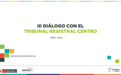 Diálogo con el Tribunal Registral 2022-3