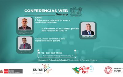 Conferencias Web Sunarp – Julio 2020