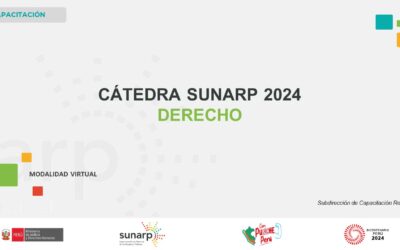 Cátedra Sunarp 2024 – Derecho