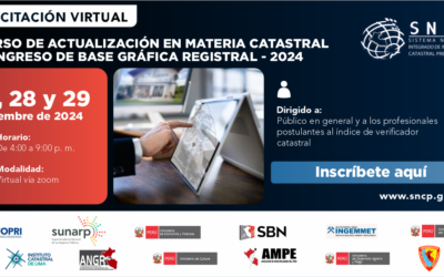 Segundo Curso de Actualización en Materia Catastral y Congreso de Base Gráfica Registral 2024