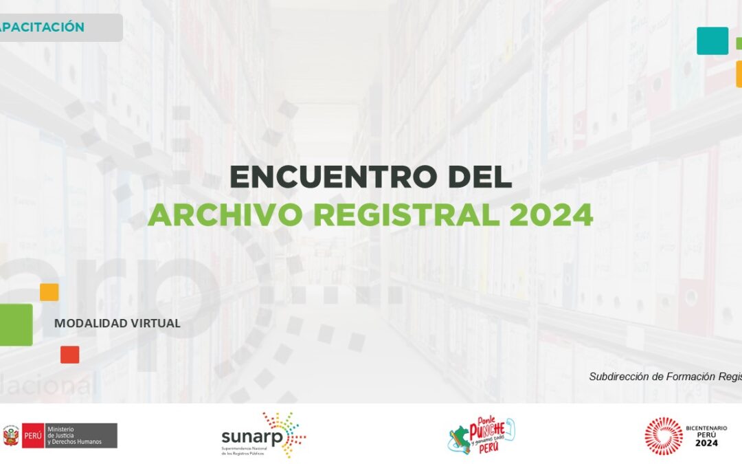 II Encuentro del Archivo Registral