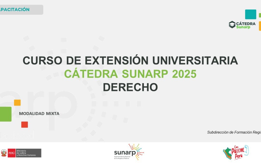 Cátedra Sunarp 2025 – Derecho