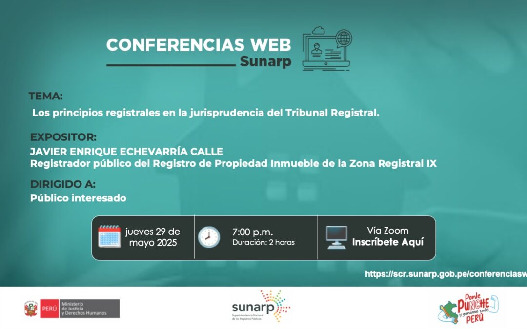 Los Principios Registrales en la Jurisprudencia del Tribunal Registral – Mayo 2025