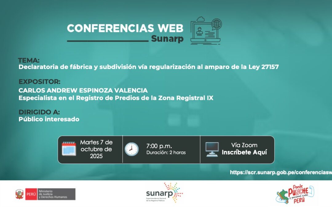 Declaratoria de fábrica y subdivisión Ley 27157 – Octubre 2025