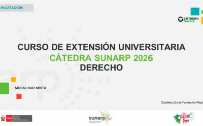 Cátedra Sunarp 2026 – Derecho