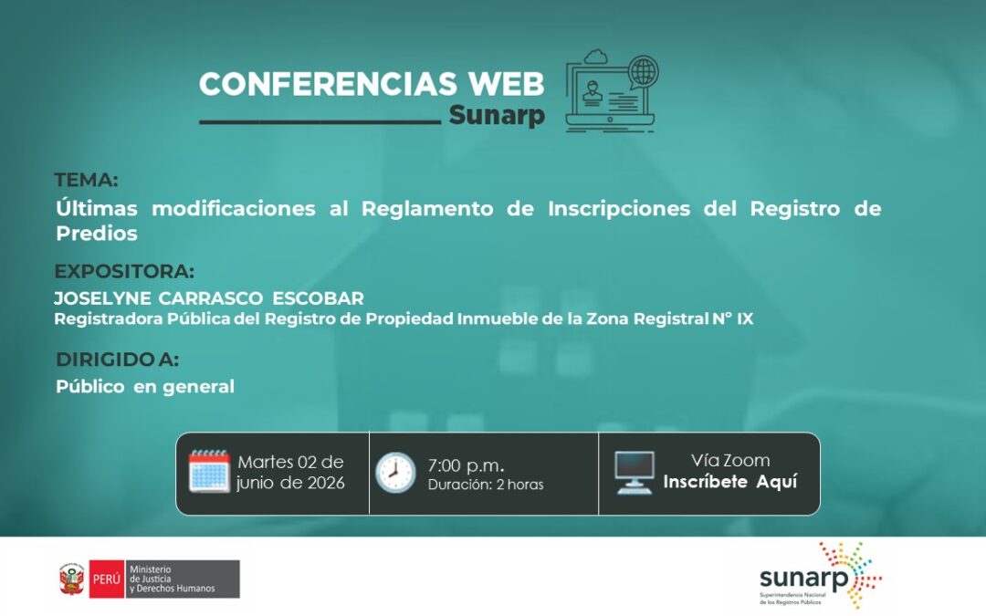 Últimas modificaciones al Reglamento de Inscripciones del Registro de Predios – junio 2026