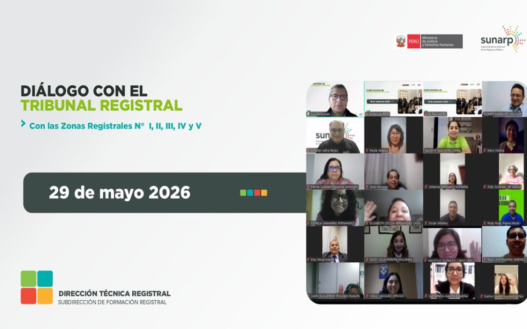 II Diálogo del Tribunal Registral con las Zonas Registrales I, II, III, IV y V – 29-05-2026
